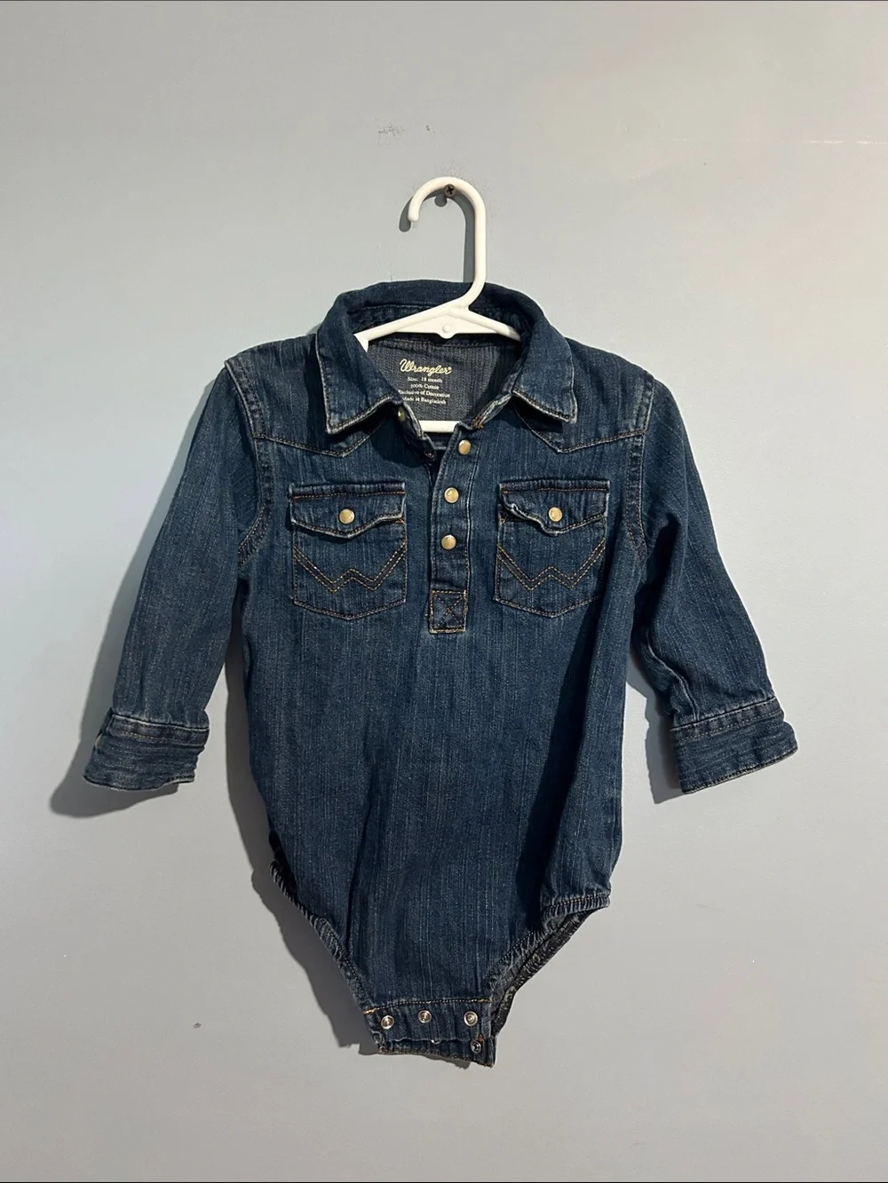 Wrangler Denim One-Piece in Dark Blue